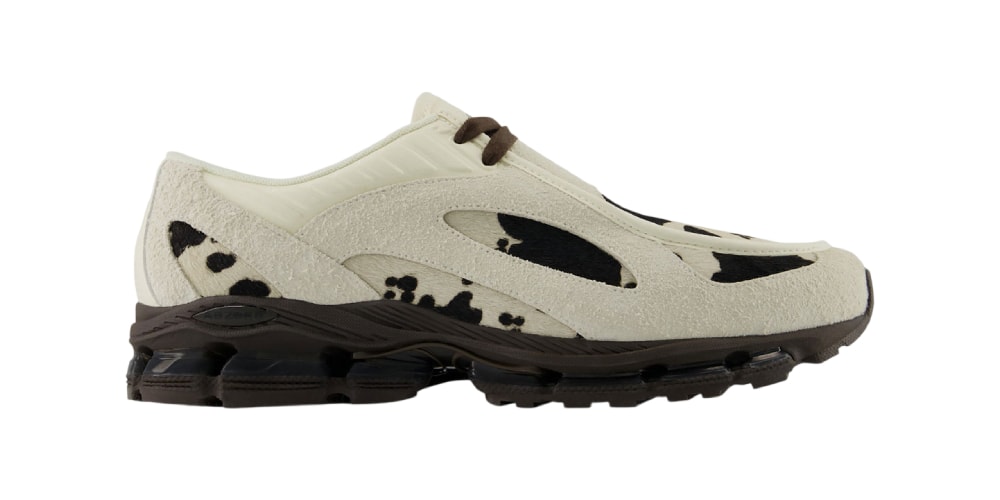 The New Balance 1890A Hybrid Gets a "Cow Print" Makeover Built on a 2002 Sole
