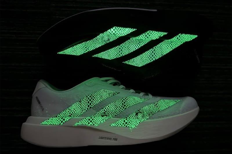 atmos Applies a Glow-in-the-Dark Finish to the adidas Adizero Evo SL