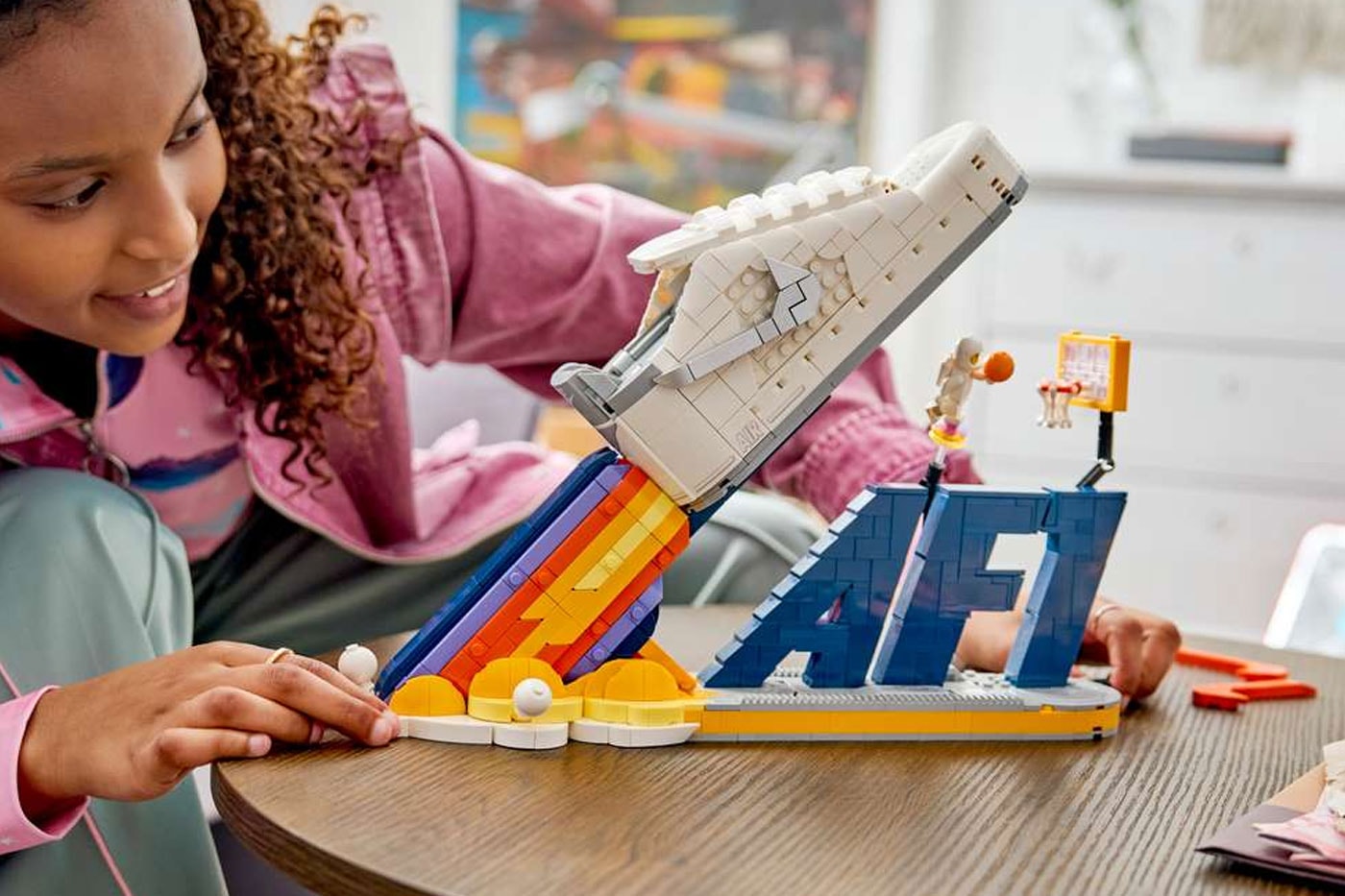 LEGO and Nike Unveil the Air Force 1 Space-Themed Building Set low af1 sneaker basketball collaboration