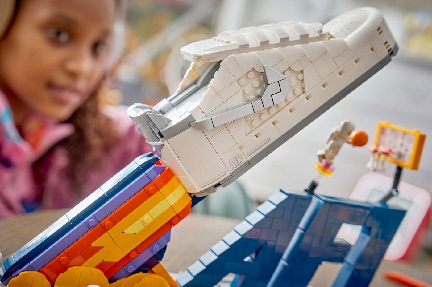 LEGO and Nike Unveil the Air Force 1 Space-Themed Building Set low af1 sneaker basketball collaboration