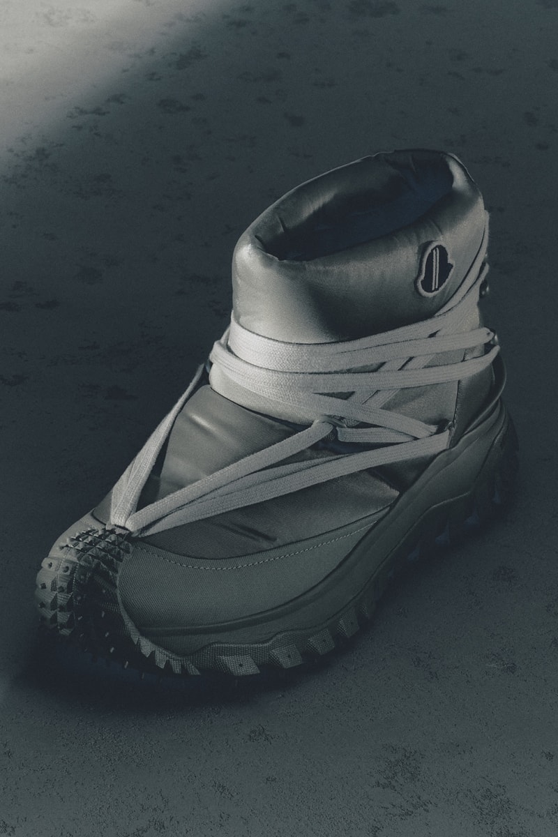 Moncler Fall/Winter 2026 Footwear Collection Info Moncler + Clarks Originals Trailgrip Wallabee GTX Moncler + Rick Owens Trailgrip Megalace Moon Boot x Moncler Grenoble Icon High Rodeo Trailgrip GTX Trailgrip Lite3 Trailgrip Apex GTX Vera Edge Trailgrip Craft Vera Pulse Peak Snowcap Peak Après Moncler Altive Mid