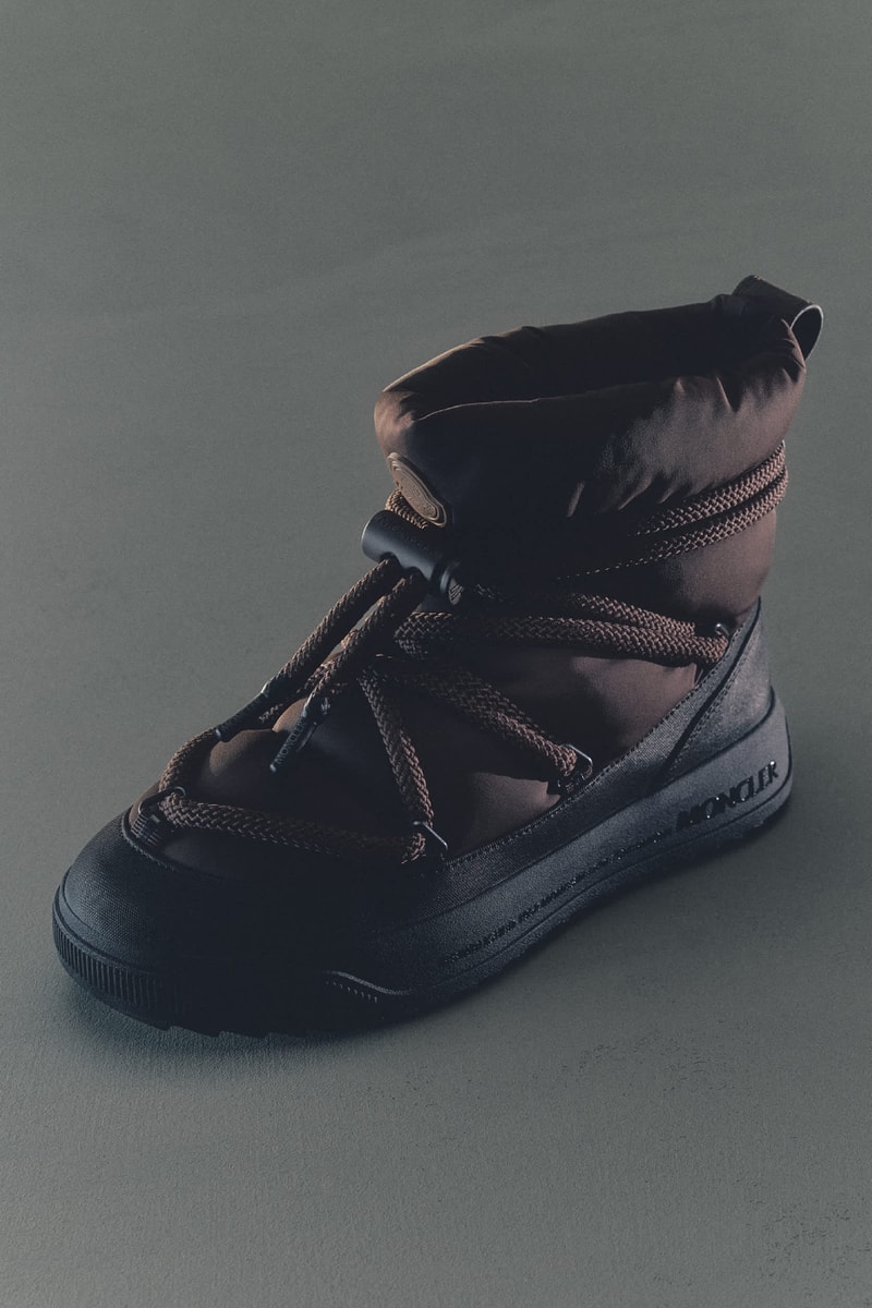 Moncler Fall/Winter 2026 Footwear Collection Info Moncler + Clarks Originals Trailgrip Wallabee GTX Moncler + Rick Owens Trailgrip Megalace Moon Boot x Moncler Grenoble Icon High Rodeo Trailgrip GTX Trailgrip Lite3 Trailgrip Apex GTX Vera Edge Trailgrip Craft Vera Pulse Peak Snowcap Peak Après Moncler Altive Mid