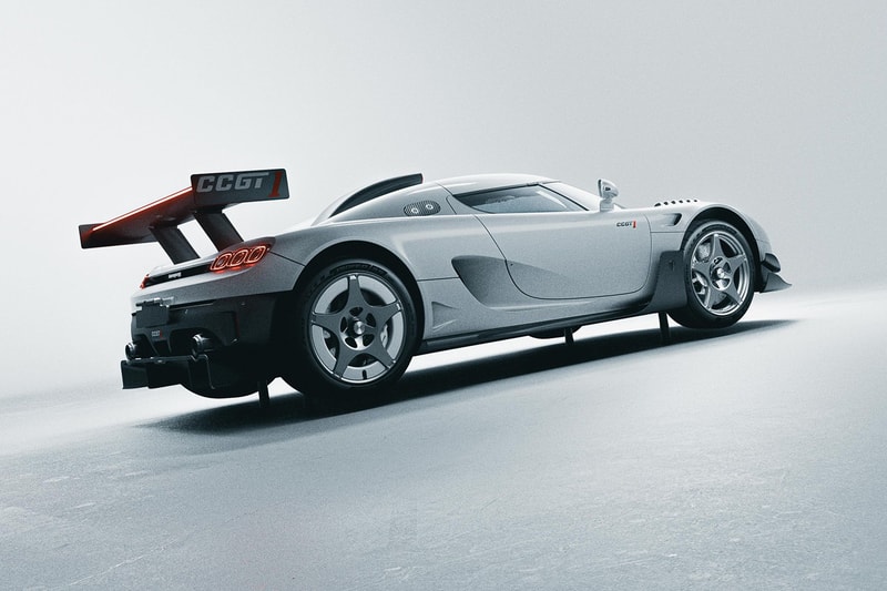 Koenigsegg CCGT1 hypercar with Ghost Fibre bodywork and active rear wing