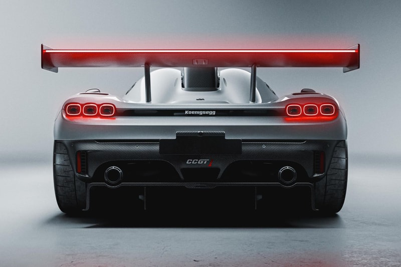 Koenigsegg CCGT1 hypercar with Ghost Fibre bodywork and active rear wing