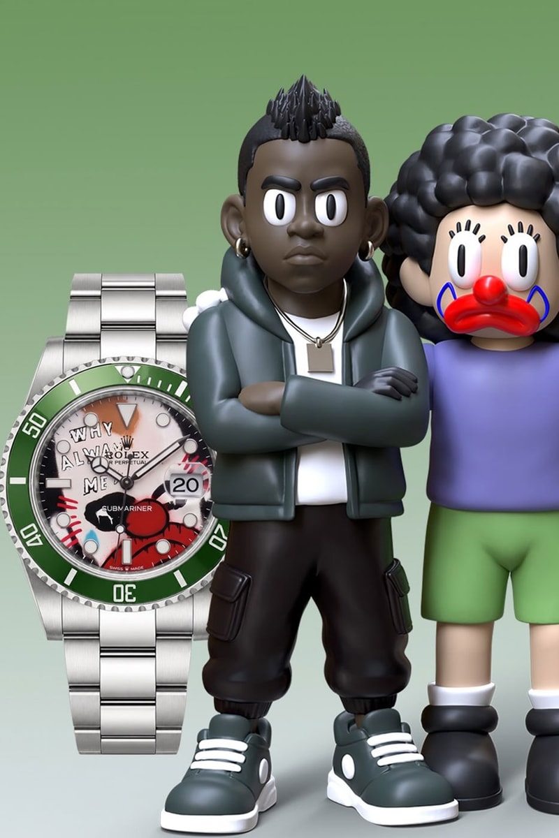 Olaolu Slawn Unveils "The Slawn x Rolex Multiverse" 12-Piece Custom Watch Collection Ronaldinho and Mario Balotelli, rap heavyweights Gunna and Lil Yachty, Corteiz founder Clint419, Fuckthepopulation founder Zac FTP, Japanese graphic designer Verdy, visual artist and photographer Gabriel Moses, artist Cedric Christie, nightlife operator David Grutman, and Nigerian skate collective Motherlan