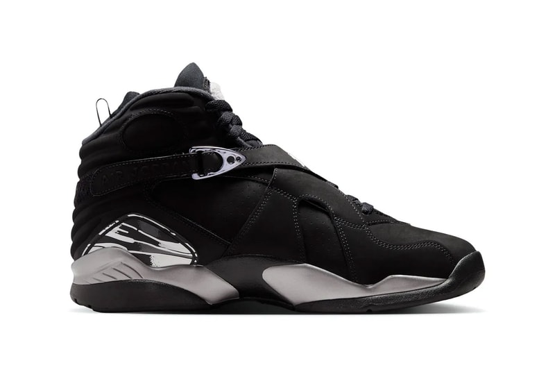 Air Jordan 8 "Chrome" Release Info Black 305381-007 official images Jordan Brand