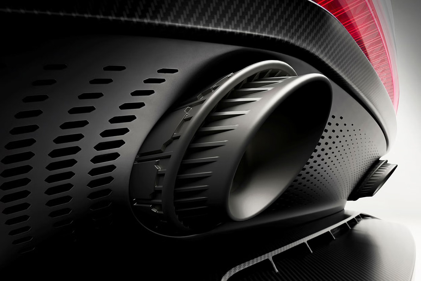Aston Martin Valen front-engined supercar evolved from the Vanquish on display at Monterey Car Week