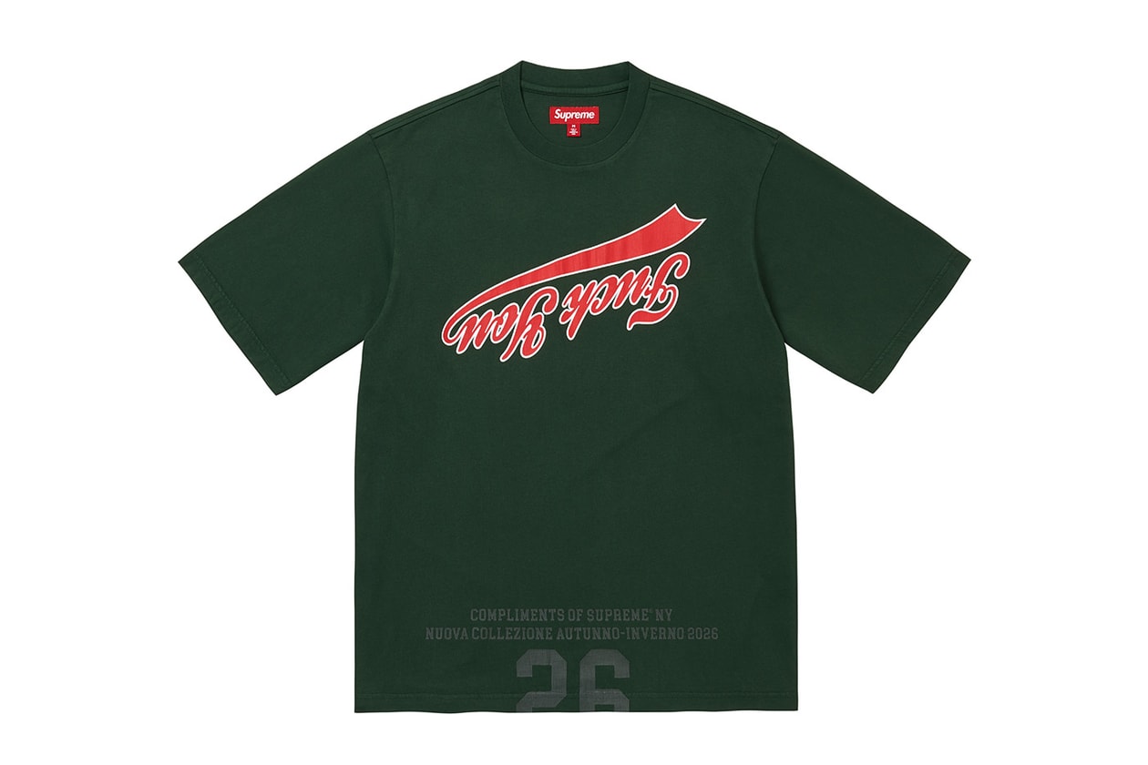 Supreme Fall/Winter 2026 Collection Lookbook Full Lineup Release Info