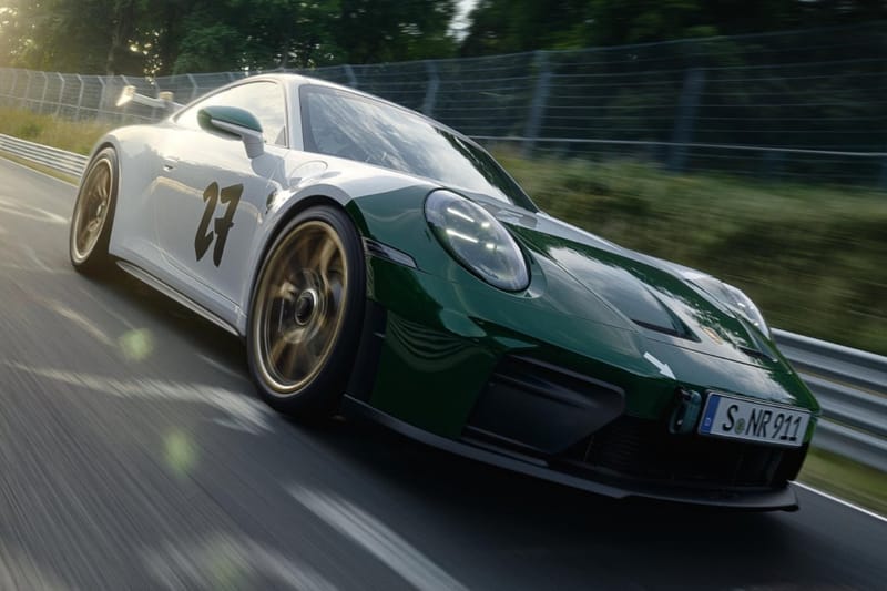 Porsche Fits Green Hell Race Livery to the 911 GT3 100 Jahre Nürburgring