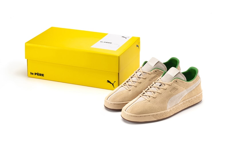 PUMA le PÈRE Suede “Gentle Man” 409077-01Cashew Brown-Silver Fog Collaboration Release Info