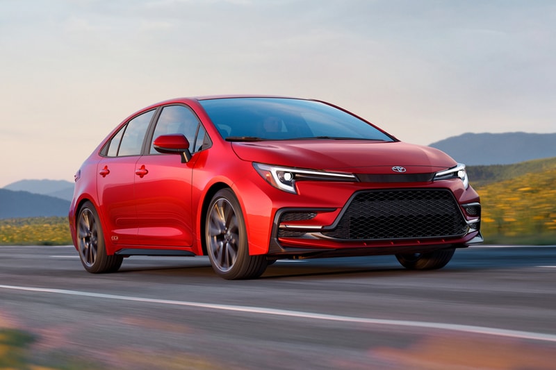 Toyota Corolla 60th Anniversary Special Edition in Supersonic Red with black alloy wheels