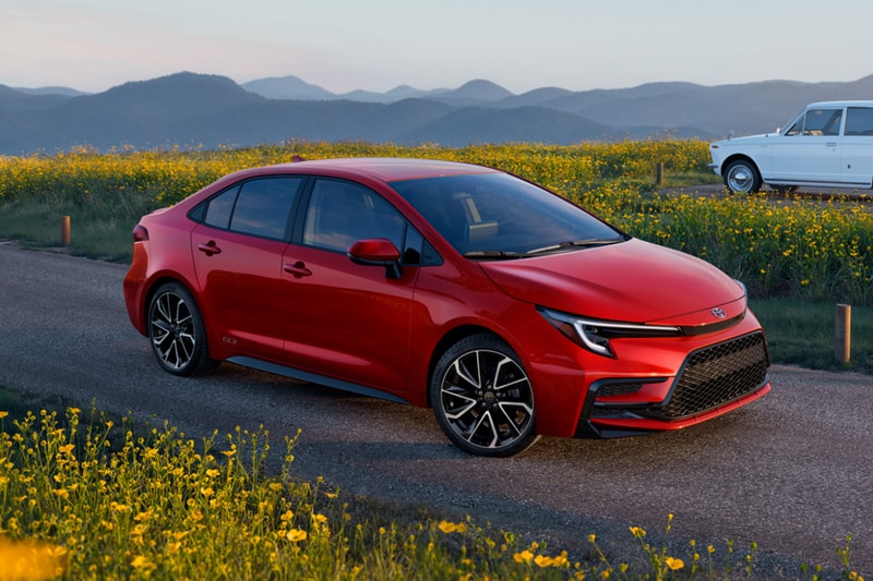 Toyota Corolla 60th Anniversary Special Edition in Supersonic Red with black alloy wheels
