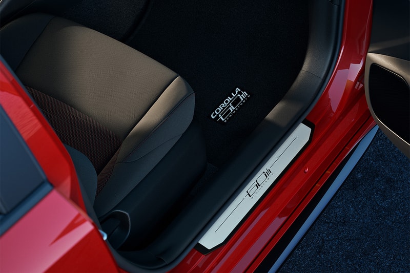 Toyota Corolla 60th Anniversary Special Edition in Supersonic Red with black alloy wheels