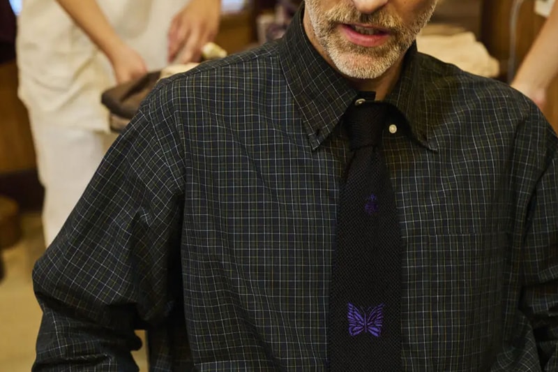 NEEDLES and Brooks Brothers Merge Heritage Tailoring With Modern Streetwear collaboration release info keizo shimizu tailored suits, knitwear, and loafers