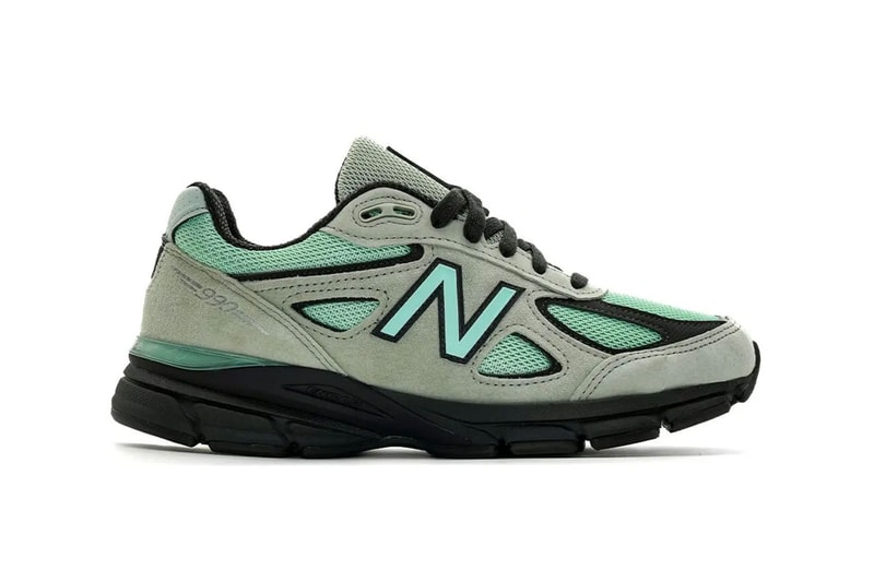 First Look at the New Balance 990v4 Made in USA "Silver Moss" Silver Moss/Bright Mint/Black Cement U990GE4
