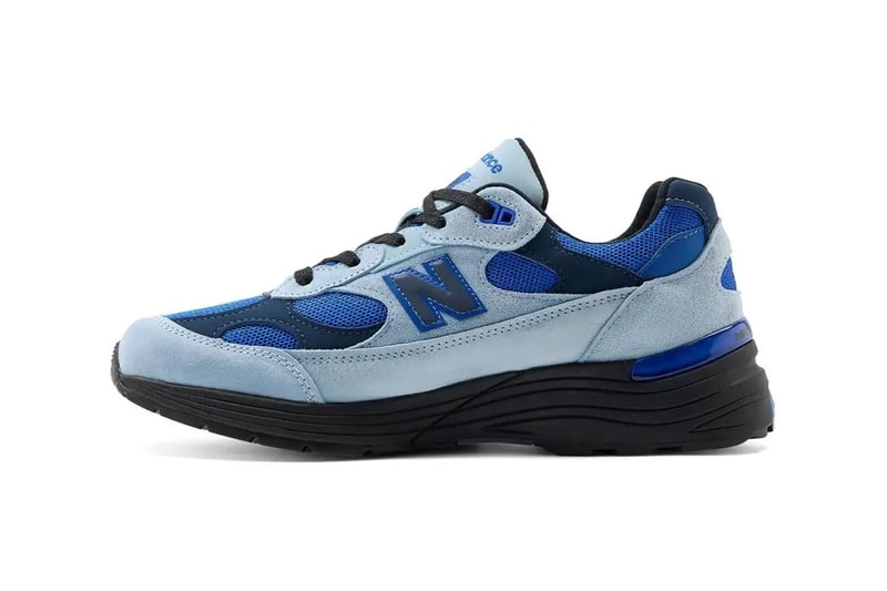 New Balance U992AR "Light Arctic Grey/Black/Blue Gemstone"