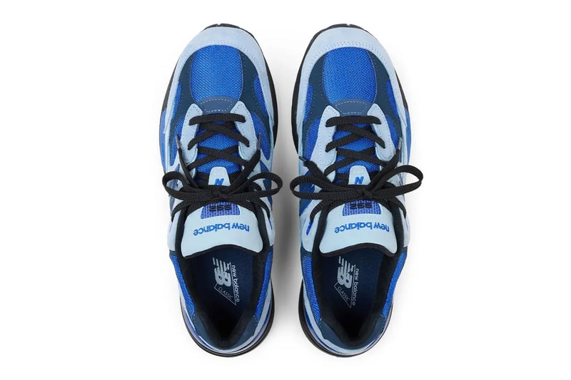 New Balance U992AR "Light Arctic Grey/Black/Blue Gemstone"