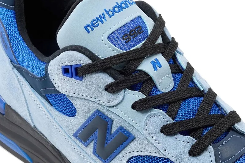 New Balance U992AR "Light Arctic Grey/Black/Blue Gemstone"