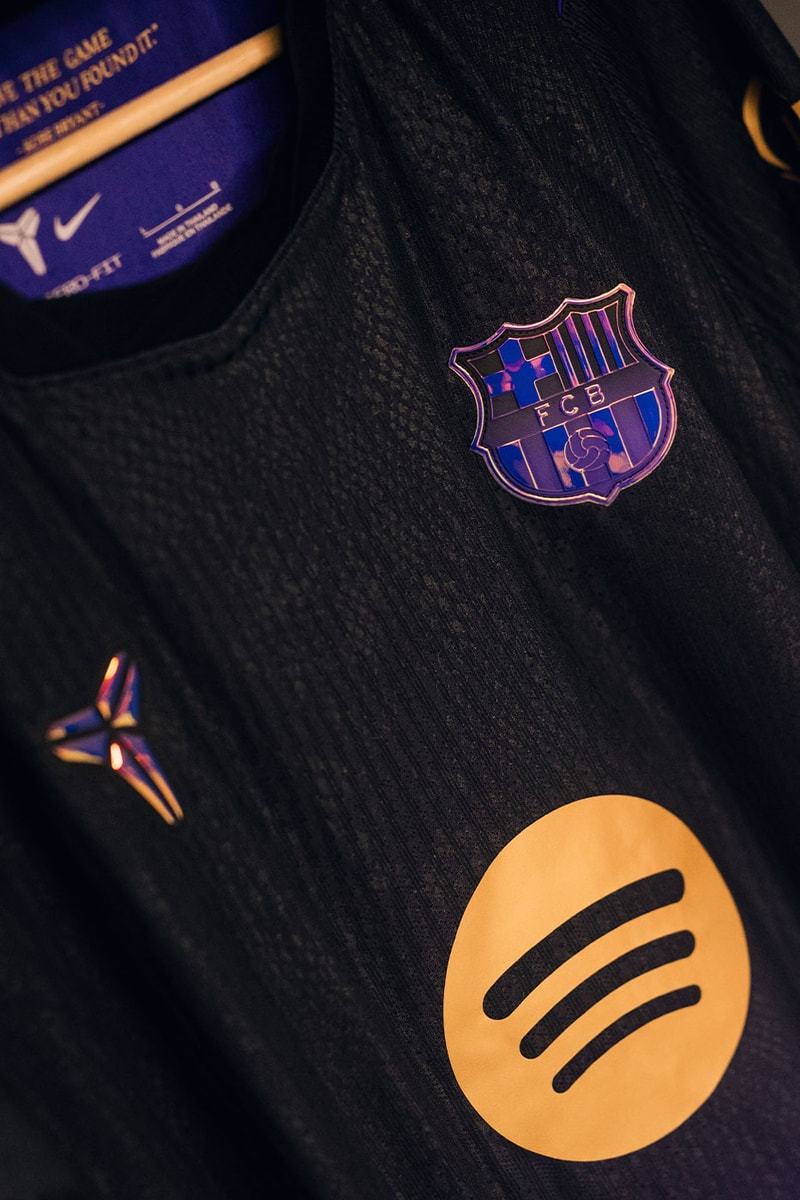 FC Barcelona Debuts Kobe Bryant-Inspired "Barça Mamba" Away Kit black mamba lamine yamal