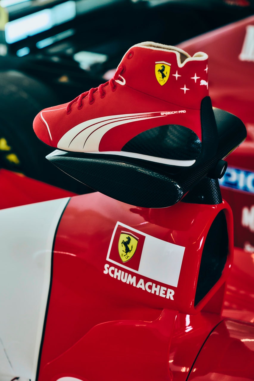 puma scuderia ferrari michael schumacher monza collection red motorsport grand prix jacket replica t-shirt speedcat proformula 1 lewis hamilton charles leclerc 
