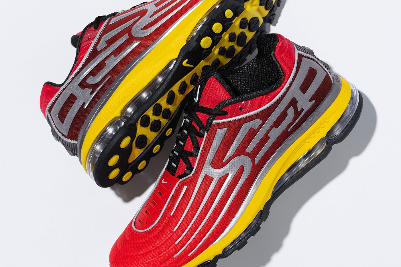 Supreme and Nike Unveil the Air Max 2001 Air Ecstasy Collaboration collaboration release info three colorways
