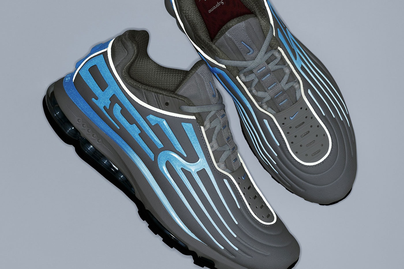 Supreme and Nike Unveil the Air Max 2001 Air Ecstasy Collaboration collaboration release info three colorways