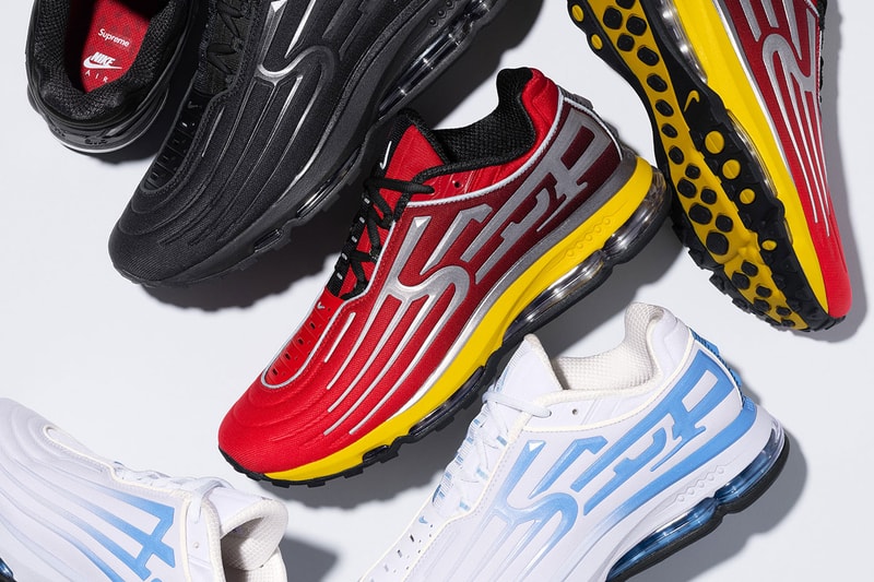 Supreme and Nike Unveil the Air Max 2001 Air Ecstasy Collaboration collaboration release info three colorways