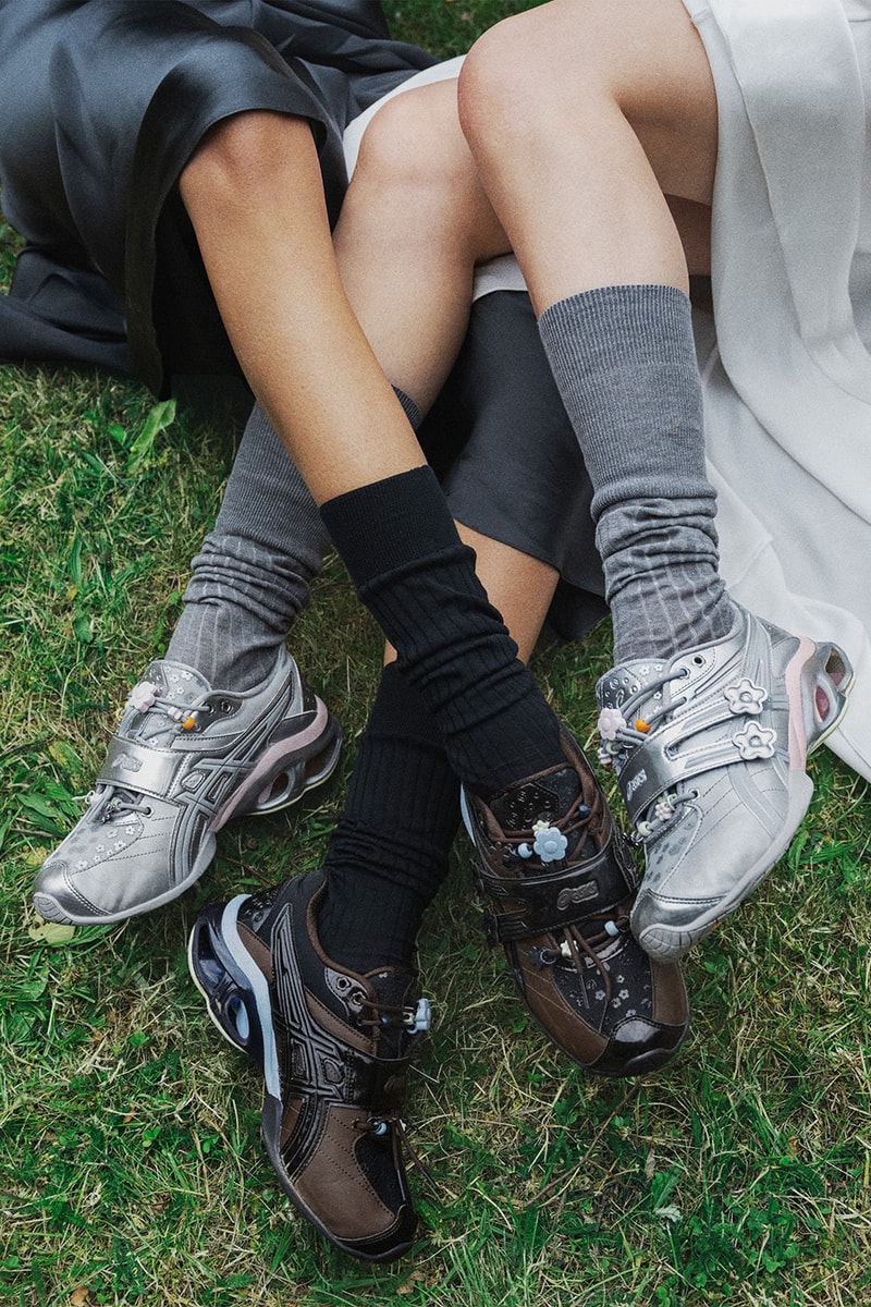 Cecilie Bahnsen ASICS GEL-KINETIC FR Sneaker Piedmont Gray Black Coffee Collaboration Campaign Release Info