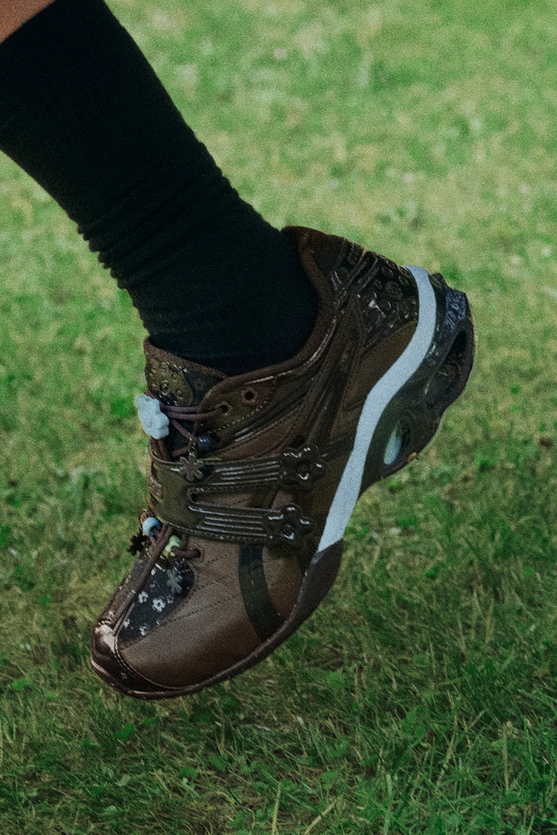 Cecilie Bahnsen ASICS GEL-KINETIC FR Sneaker Piedmont Gray Black Coffee Collaboration Campaign Release Info
