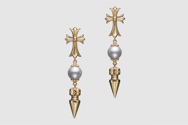 Chrome Hearts and Mikimoto Tease Closer Look at the Collaborative Gold Pearl Jewelry Collection