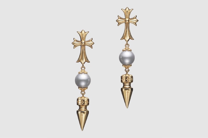 Chrome Hearts and Mikimoto Tease Closer Look at the Collaborative Gold Pearl Jewelry Collection