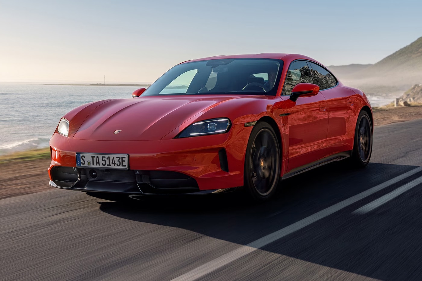Porsche Taycan electric sedan as Porsche adjusts its EV strategy