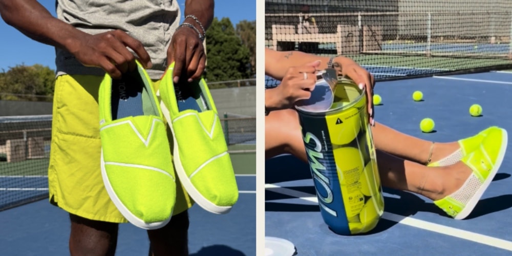 TOMS Turns Its Alpargata Into a Wearable Tennis Ball