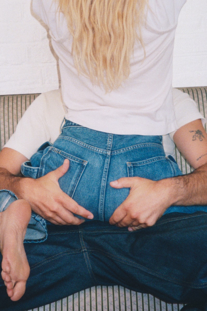 JW Anderson Twisted Denim Campaign Starring Dree Hemingway Nick Delli Santi Jonathan Anderson