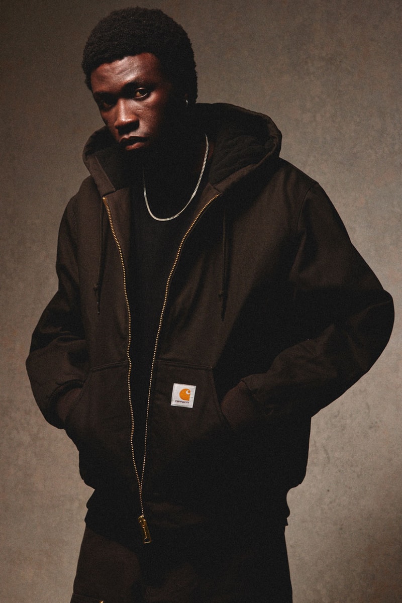 Carhartt WIP Icons FW26 Collection Release Info lookbooks Double and Single Knee Pants, the Michigan Coat, the Detroit and Active Jacket, and the Classic Vest