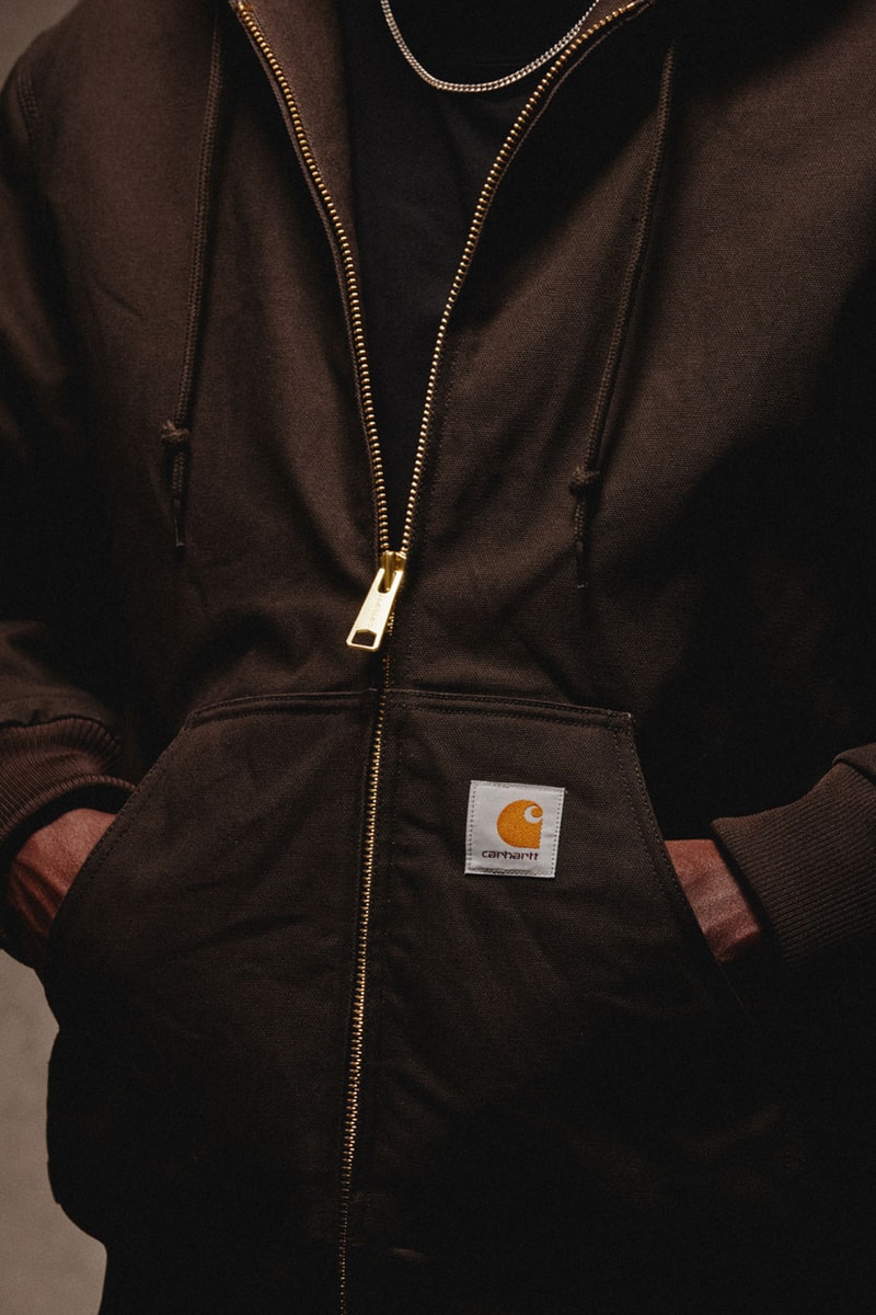 Carhartt WIP Icons FW26 Collection Release Info lookbooks Double and Single Knee Pants, the Michigan Coat, the Detroit and Active Jacket, and the Classic Vest