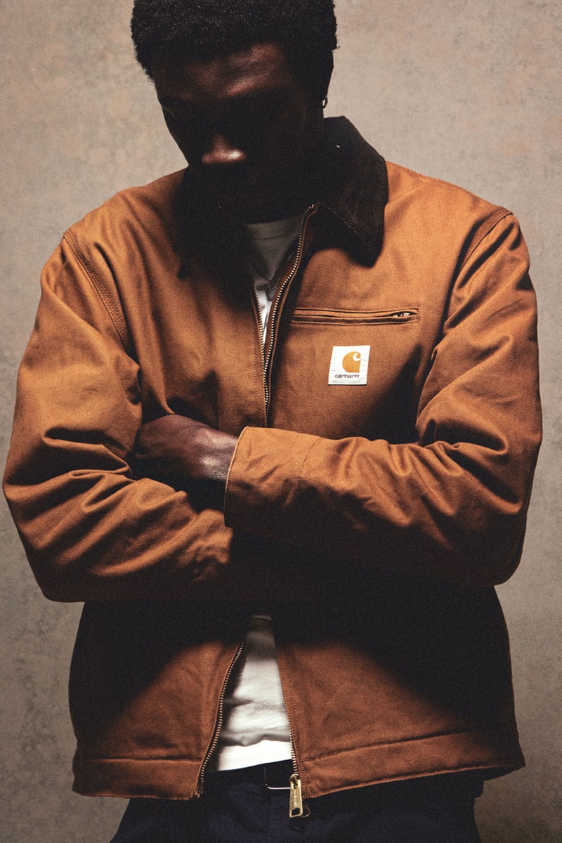 Carhartt WIP Icons FW26 Collection Release Info lookbooks Double and Single Knee Pants, the Michigan Coat, the Detroit and Active Jacket, and the Classic Vest