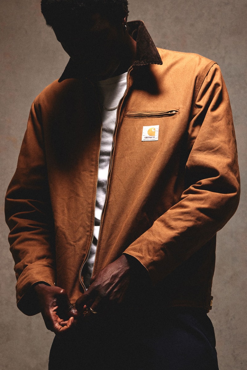 Carhartt WIP Icons FW26 Collection Release Info lookbooks Double and Single Knee Pants, the Michigan Coat, the Detroit and Active Jacket, and the Classic Vest
