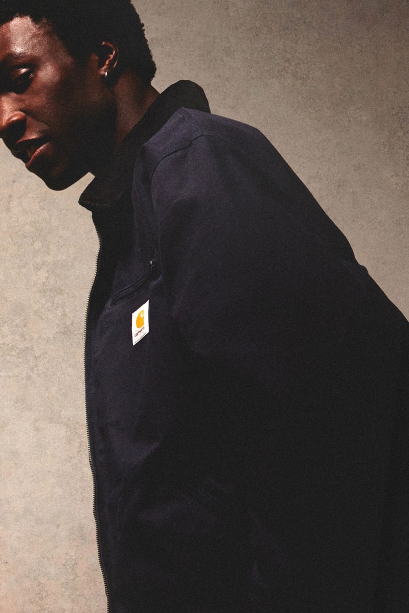 Carhartt WIP Icons FW26 Collection Release Info lookbooks Double and Single Knee Pants, the Michigan Coat, the Detroit and Active Jacket, and the Classic Vest
