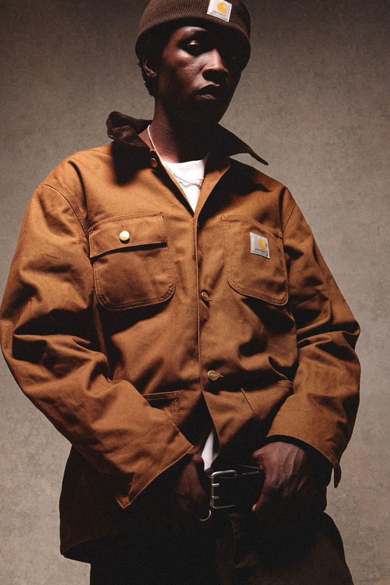 Carhartt WIP Icons FW26 Collection Release Info lookbooks Double and Single Knee Pants, the Michigan Coat, the Detroit and Active Jacket, and the Classic Vest