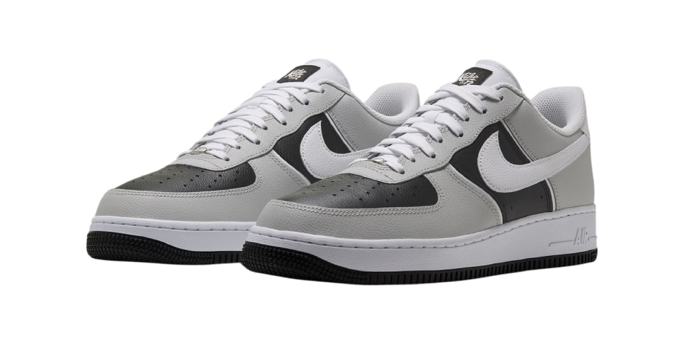 The Nike Air Force 1 Low "Gray Fog" Reworks Its Branding With Throwback Script and a Heel Diamond Patch