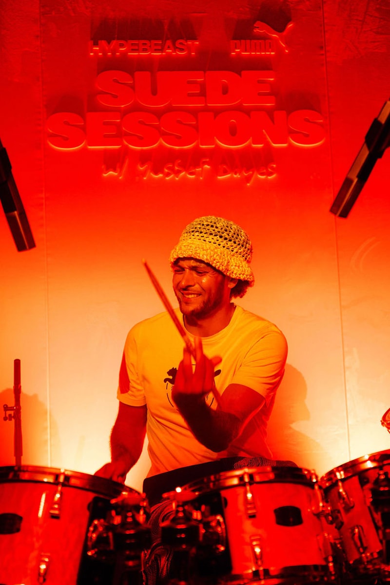 puma suede sessions music event hypebeast yussef dayes zena saiming parijita london drummer rapper artists vocalists sneakers workshop performance waterloo