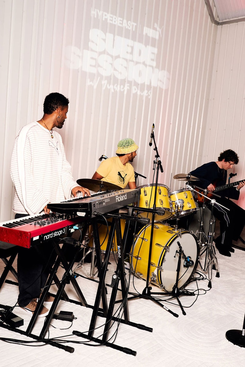 puma suede sessions music event hypebeast yussef dayes zena saiming parijita london drummer rapper artists vocalists sneakers workshop performance waterloo