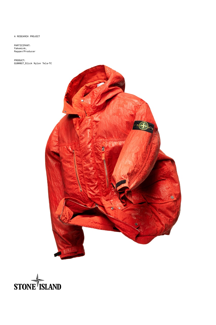새 Stone Island 캠페인에서 만난 fakemink와 Skepta, Stephen Graham, 3House, Samir Bantal, Monika Sprüth, Jia Zhang-Ke의 협업 포토 컬렉션 공개 정보, Ghost 재킷과 나일론 후드 재킷