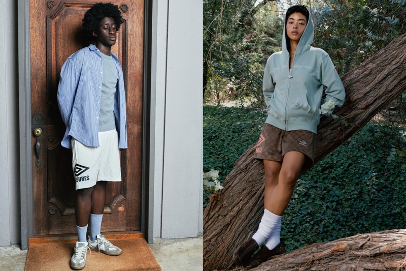 PLEASURES Umbro Britpop Football Collaboration collection Release Info