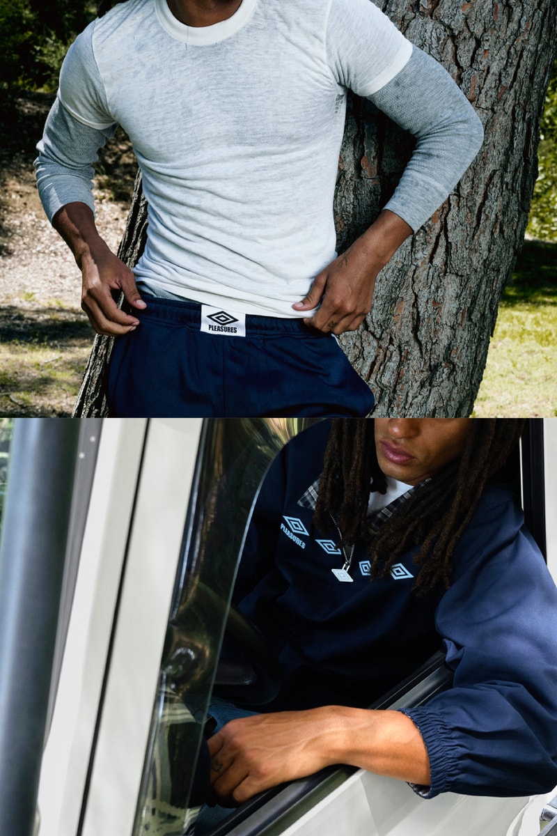 PLEASURES Umbro Britpop Football Collaboration collection Release Info