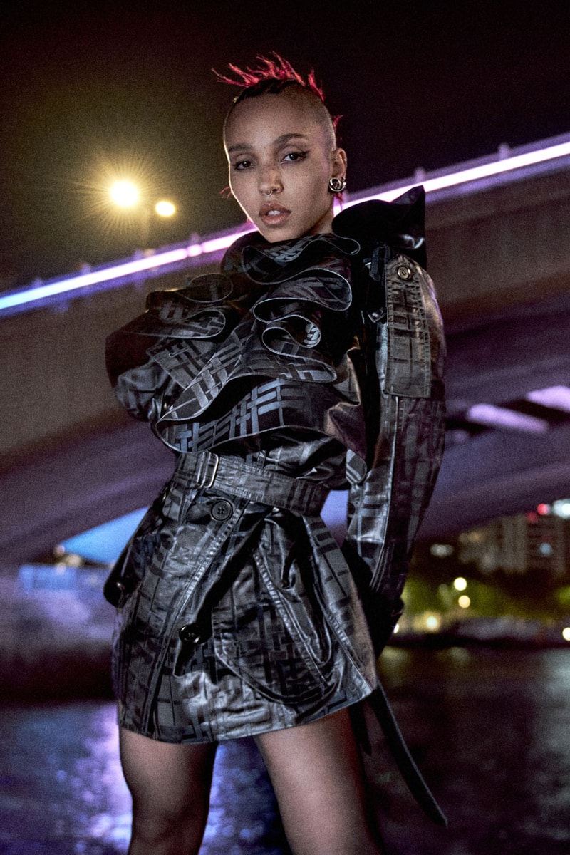 FKA twigs Soundtracks and Stars in Burberry's Winter 2026 Campaign romeo beckham Glen Luchford london runway daniel lee 