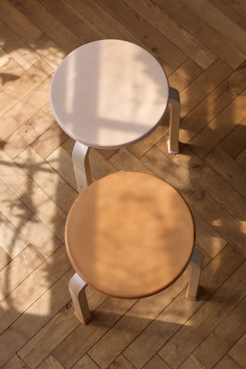 Hender Scheme Artek Shoes for Stools Collaboration Info Alvar Aalto Furniture Homeware Stool 60