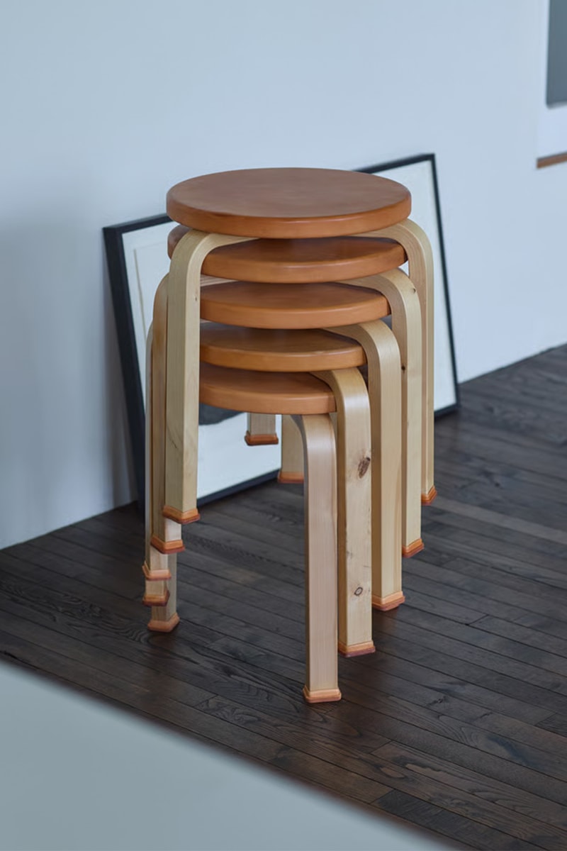 Hender Scheme Artek Shoes for Stools Collaboration Info Alvar Aalto Furniture Homeware Stool 60