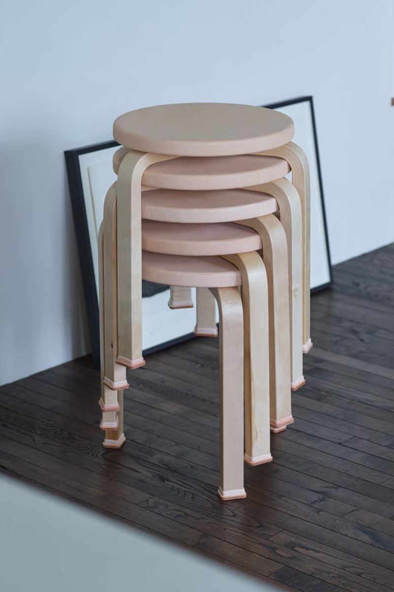 Hender Scheme Artek Shoes for Stools Collaboration Info Alvar Aalto Furniture Homeware Stool 60